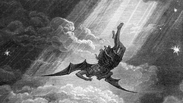 La chute de Satan par Gustave Dore