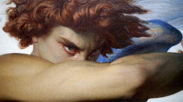 Détail de L'Ange déchu d'Alexandre Cabanel